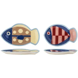 Bloomingville Willy Snackteller 20 cm Mehrfarbig 2er Set