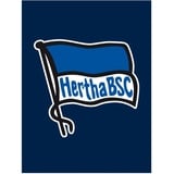 Hertha BSC Berlin Fleecedecke Decke Kuscheldecke ** Navy ** in 150 x 200 cm