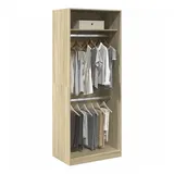 vidaXL Kleiderschrank Sonoma-Eiche 80x50x200 cm Holzwerkstoff