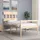 vidaXL Seniorenbett mit Kopfteil 90x200 cm Massivholz