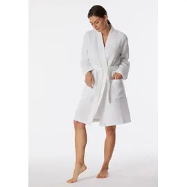 SCHIESSER Elegant Bademantel Weiss M