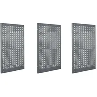 KÜPPER Lochwand 60 x 120 x 1,5 cm Hellgrau 3-Teilig