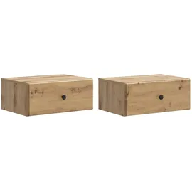 vidaXL Nachttisch Artisan-Eiche 49 x 34,5 x 20 cm