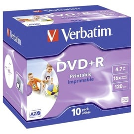 Verbatim DVD+R 4,7 GB 16x bedruckbar 10 St.