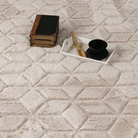 Paco Home Arnheim 745 Hochflorteppich 160 x 220 cm Beige