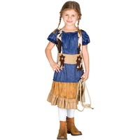 dressforfun Mädchen Kostüm Cowgirl | Stylisches Western Kostüm | inkl. Gürtel mir Klettverschluss (8-10 Jahre | Nr. 300542)
