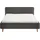 Meise Möbel meise.möbel Polsterbett Mattis 180 x 200 cm Stoff Grau Anthrazit