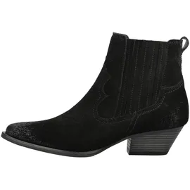 Paul Green Stiefelette Veloursleder", Damen, schwarz, 39