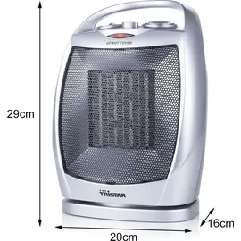 Tristar 2er SET Keramik Heizer Schnellheizer 1500W Ventilator oszillierend Schnellheizer