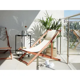 Beliani Avellino Liegestuhl 70 x 54 x 70 cm Beige