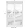 Queence Wandsticker QUEENCE "Häuser im Wasser", braun, B:40cm H:60cm T:0,1cm, Wandtattoos, Wandsticker, Wandbild, selbstklebend, 3D, Fenster