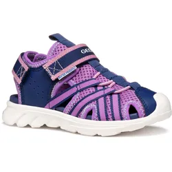 Sandale GEOX "J SANDAL AIRADYUM GI", Kinder, Gr. 32, lila (lila, navy), Textil, Synthetik, sportlich, Schuhe, Wasserschuh, Badesandale für Spaß am Wasser