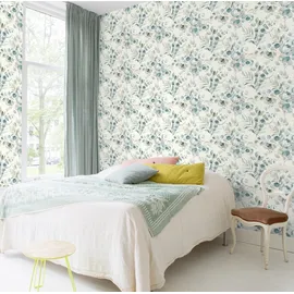 Rasch Textil Rasch Kids World Vliestapete 300215 Tapete Botanical Dschungel 53 x 1005 Cm Rasch Blätter (Petrol hell, Floral, 0,53 m)