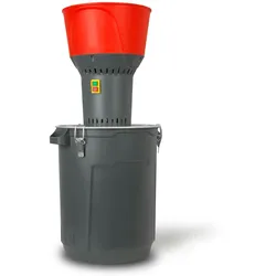 EBERTH Elektrische Getreidemühle, 1300W, 50L Eimer, 13L Trichter, 400 kg/h, Edelstahlklinge, 5 Siebe, für Getreide & Futterherstellung