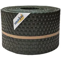 zaunzu Sichtschutz Rattan für Doppelstabmatten UV-beständig Grün 10x 2,55m