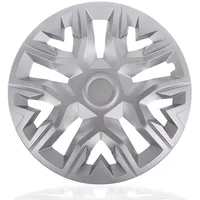 NRM The Best Silver Radkappen 16 Zoll für Stahlfelgen | 16“ Radzierblenden 4er Set Silber