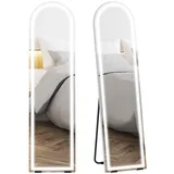 ComfortXL Standspiegel, Weiß, Glas, 40x150x2.9 cm, Spiegel, Standspiegel