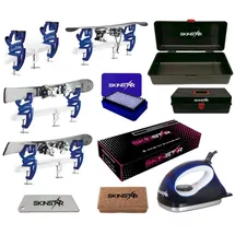 SKINSTAR Skipflege Skiwachs-Set Professional Skispanner Wachseisen Wachs inkl. Wachskoffer 7-teilig