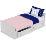 Our Generation – Puppenbett für 46 cm Puppen – Bettwäsche mit Sternenmuster – Puppenhausmöbel – Puppenzubehör – Spielzeug für Kinder ab 3 Jahren – Starry Slumbers