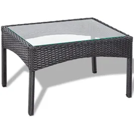 vidaXL Gartenset 4-tlg. schwarz