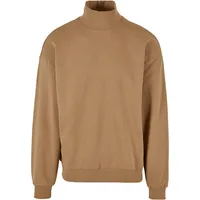 URBAN CLASSICS High Rib Neck Sweatshirt - Warm Sand