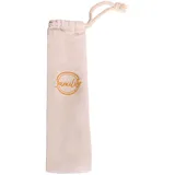 fancility® Stoffbeutel für wiederverwendbare Strohhalme Trinkhalme Edelstahl Bambus Glas kleiner Baumwollbeutel Geschenk-Tasche für Kleinigkeiten Besteck Stifte, nachhaltig & plastikfreier Eco-Beutel