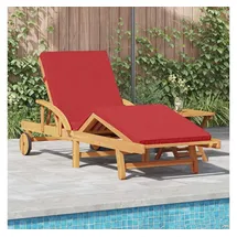vidaXL Sonnenliege 200 x 40 x 40 cm Rot
