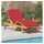 vidaXL Sonnenliege 200 x 40 x 40 cm Rot