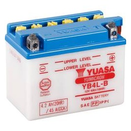 Yuasa YB4L-B DC Motorradbatterie 12 V 4 Ah