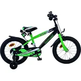 Volare Kinderfahrrad Sportivo für Jungen 16 Zoll Kinderrad Neon Grün Schwarz - Bunt