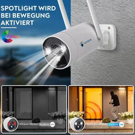 LuVision Überwachungskamera 4MP Weiß
