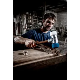 Halder SIMPLEX Schonhammer Ø 60 mm TPE-soft / Superplastik mit Aluminiumgehäuse und Holzstiel D=60 3117.060