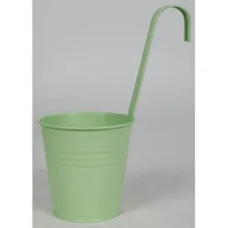 28x Blumentopf mit Haken 13x28cm Blumenkübel zum Aufhängen versch. Farben 13