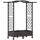 vidaXL Hochbeet mit Rankgitter und Dach 124 x 40 x 129 cm Braun
