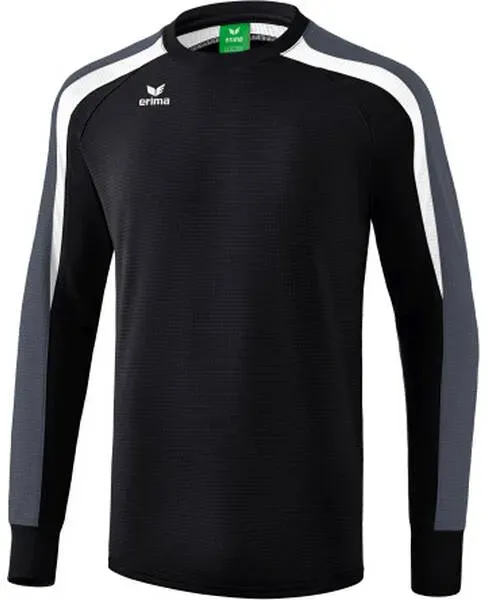 ERIMA Kinder Liga 2.0 Sweatshirt, Schwarz/Weiß/Dunkelgrau, 164