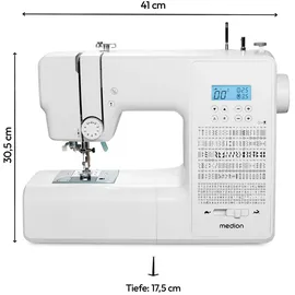 Medion Digitale Nähmaschine SD36 MD11881) Nähmaschine, Weiss