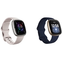 Fitbit Sense 2 by Google – Smartwatch Damen/Herren & Versa 3 Health & Fitness Smartwatch with 6-Months Premium Membership Included