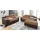 sit&more Couch Kunstleder 3-Sitzer Braun