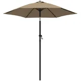 vidaXL Sonnenschirm Taupe 200 x 224 cm Aluminium