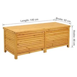 MuCoLa Auflagenbox 140 x 52 x 46 cm Braun