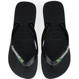 havaianas Brasil Logo Schwarz 39