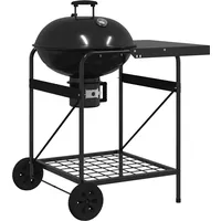VidaXL Grillwagen mit Rad Schwarz 96 x 72 x