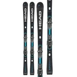 Head Supershape e-Speed Ski Set Schwarz 177 cm