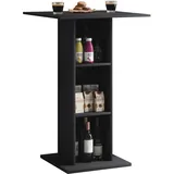 VCM Bartisch Standos 70 x 70 cm Schwarz