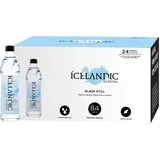 Icelandic Glacial Natürliches Quellwasser – 330 ml Glasflaschen (24er Pack) | Premium Stillwasser aus Island | Natürlich Alkalisch pH 8,4 | BPA-frei | Niedriger Mineralgehalt