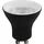 NCC-Licht LED Leuchtmittel Deep-Deco Reflektor Schwarz 4,9W GU10 550lm warmweiß 3000K 36° + Ring Schwarz Ø5cm