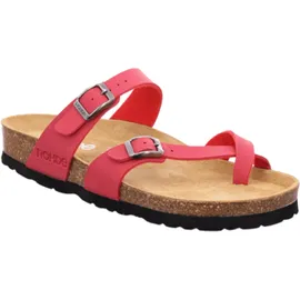 ROHDE Damen Zehentrenner Pantolette Alba 5594, Größe:38 EU, Farbe:Rot