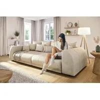 s-style möbel BIGSOFA Levana 5 Sitzer Beige Cord-Stoff