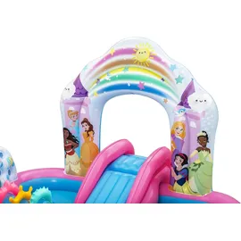 BESTWAY Disney Princess Wasserspielcenter Zauberhafte Welt Wasserrutsche 221 x 193 x 140 cm