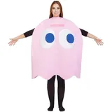 Funidelia | Pac-Man Pinky Kostüm für Herren und Damen Games, 80er Jahre, Arcade - Kostüme für Erwachsene & Verkleidung für Partys, Karneval & Halloween - Einheitsgröße - Rosa